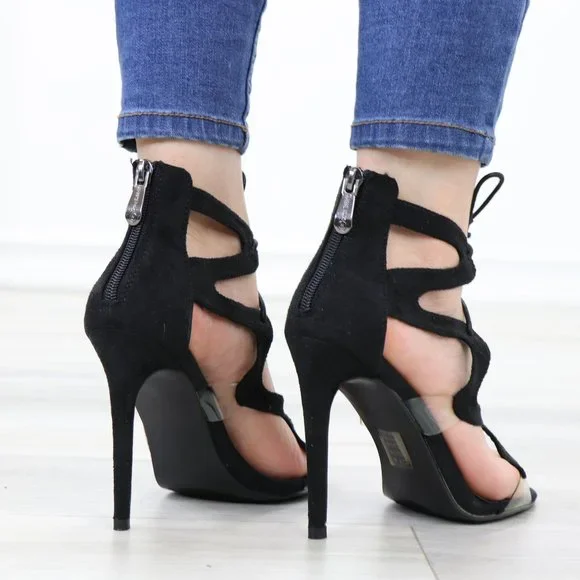 Strappy High Heel Gladiator Sandals - Picture 6 of 11